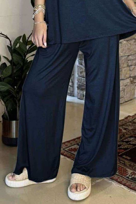 Made in Italy Essential Wide Leg Pant Navy /10 =